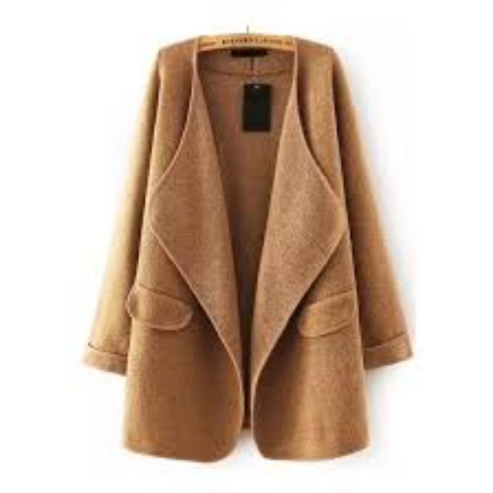 Shein sweater jacket (one size, camel)